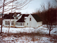 White Two Story House