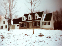 White Two Story House